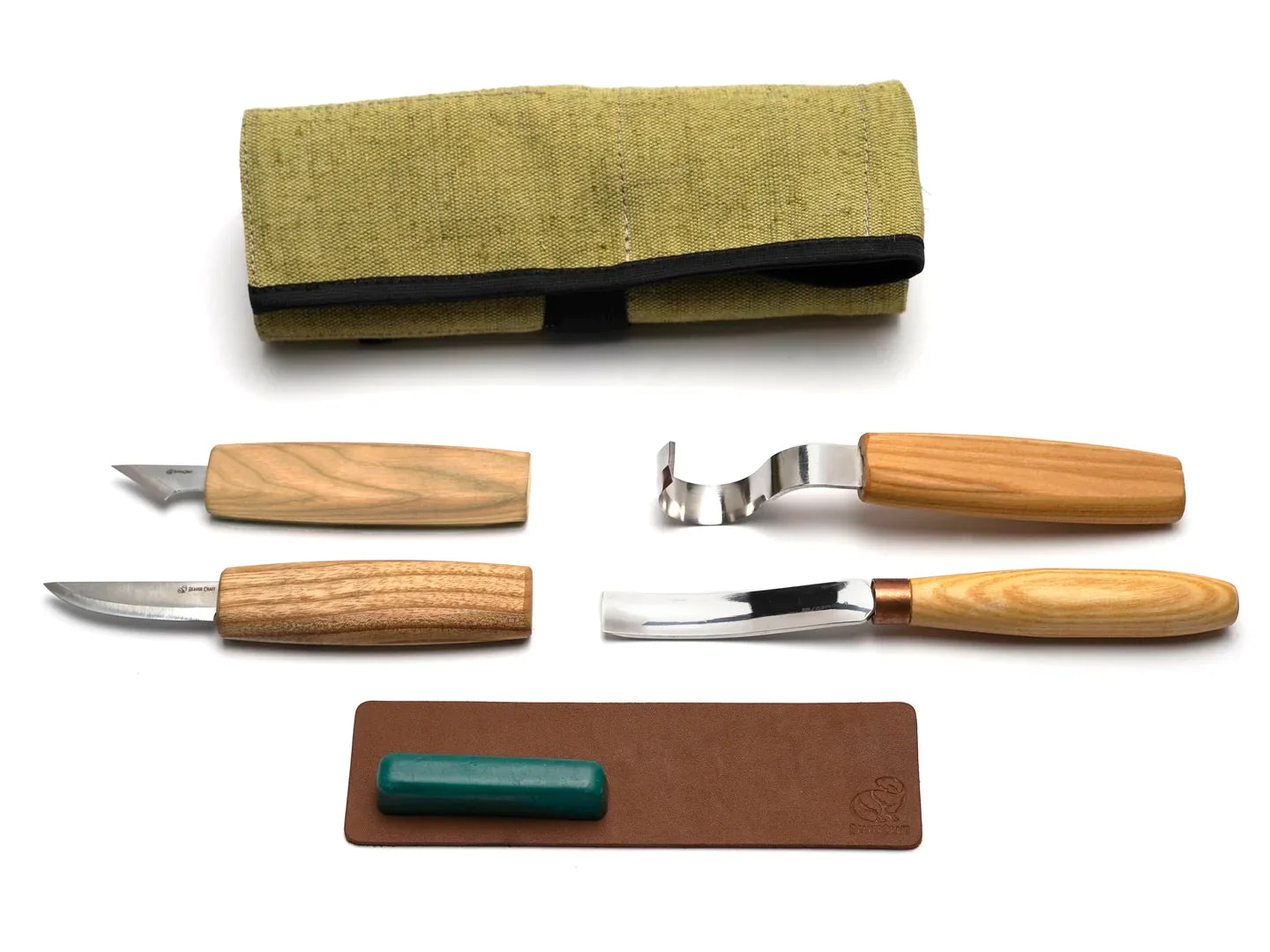 BeaverCraft S49 - Wood Carving Tool Set for Spoon Carving with compact chisel