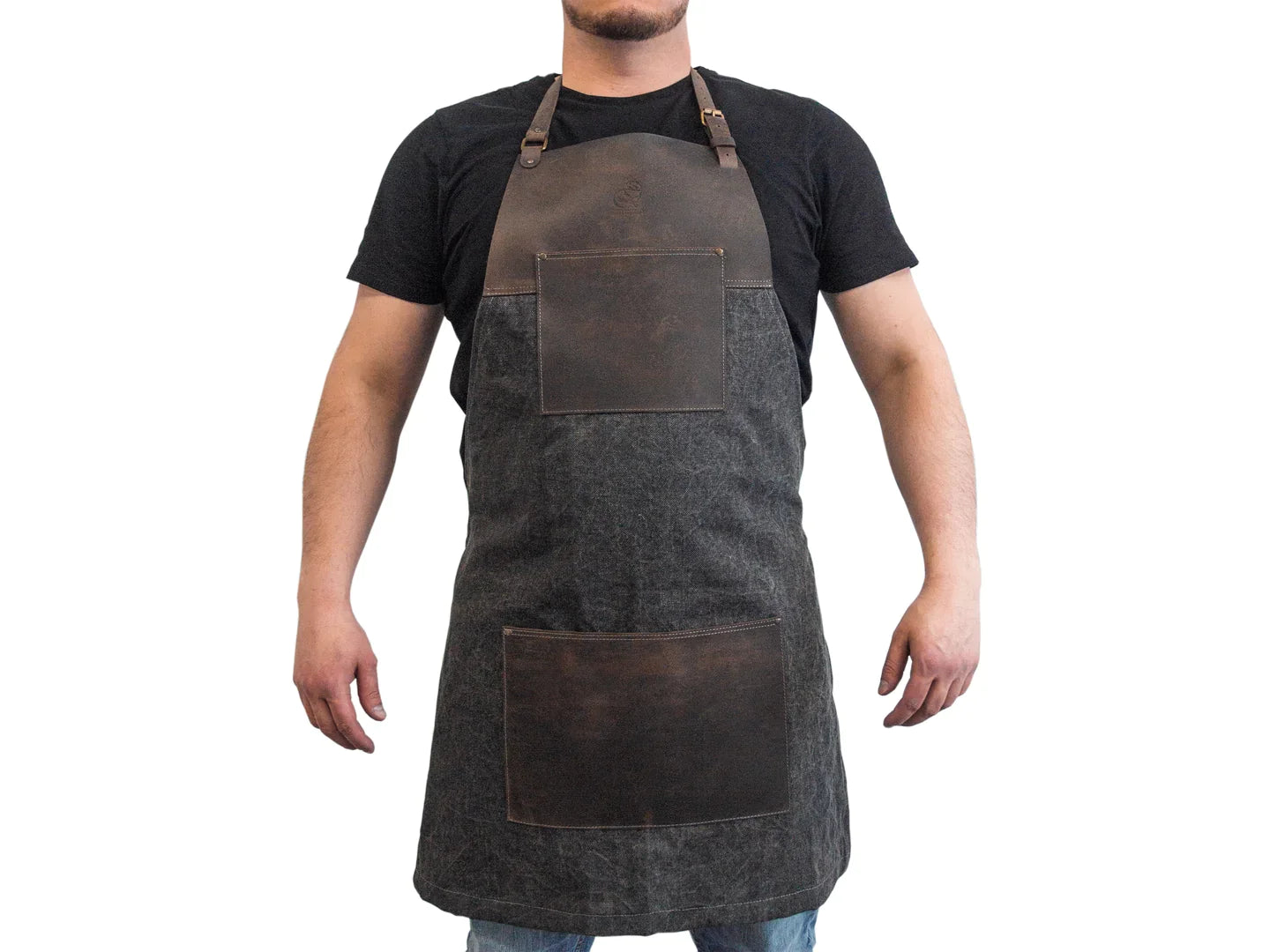 BeaverCraft AP4 – Adjustable Canvas and Leather Work Apron