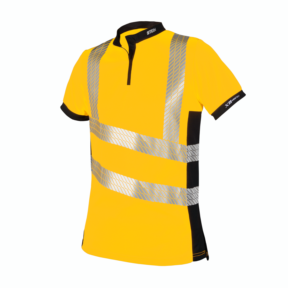 STEIN X25 VENTOUT Hi-Viz Short Sleeve Shirt Yellow XXL