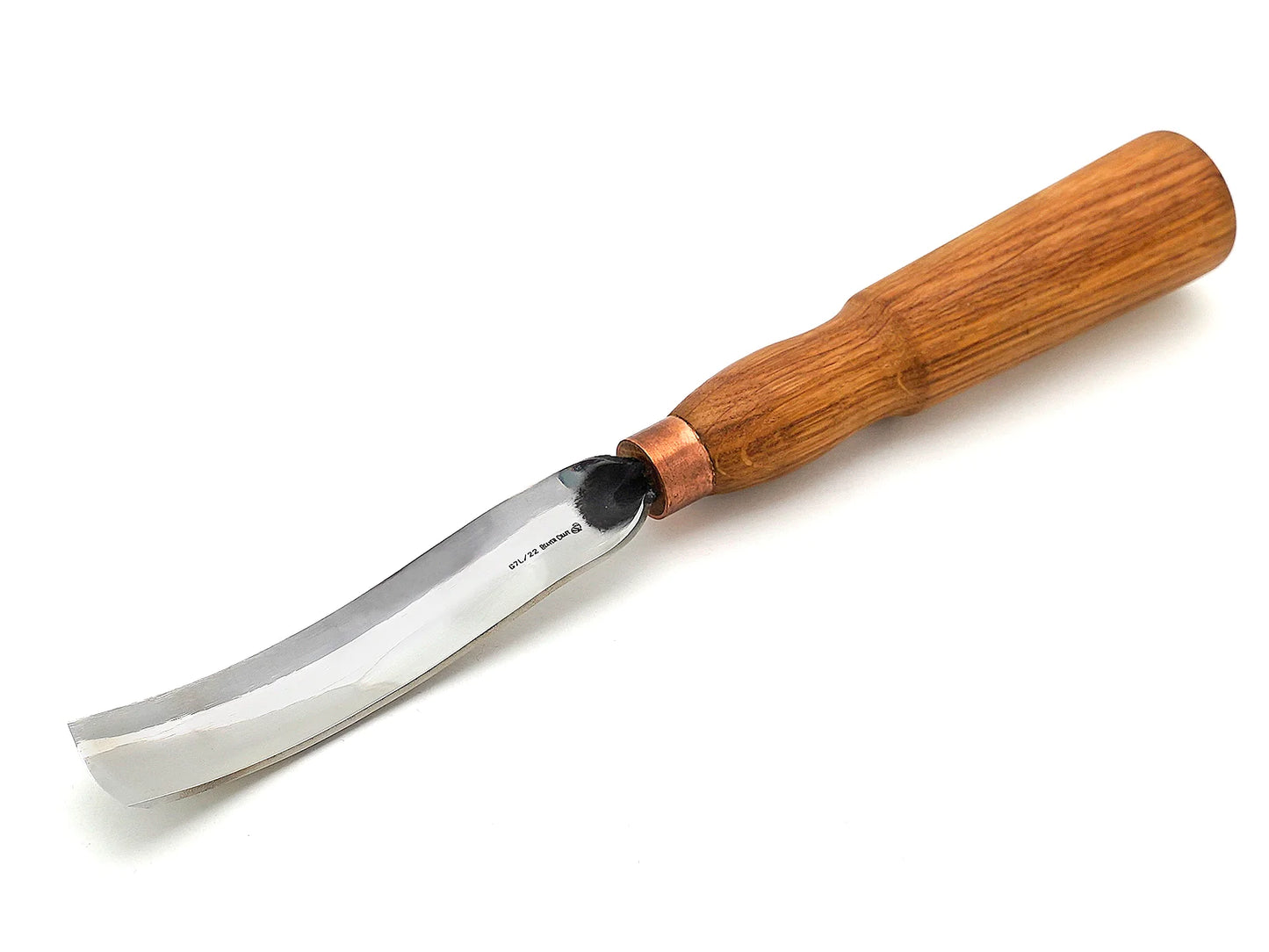 BeaverCraft G7L/22 Long Bent Gouge Wood Carving Tool 7L (22mm)