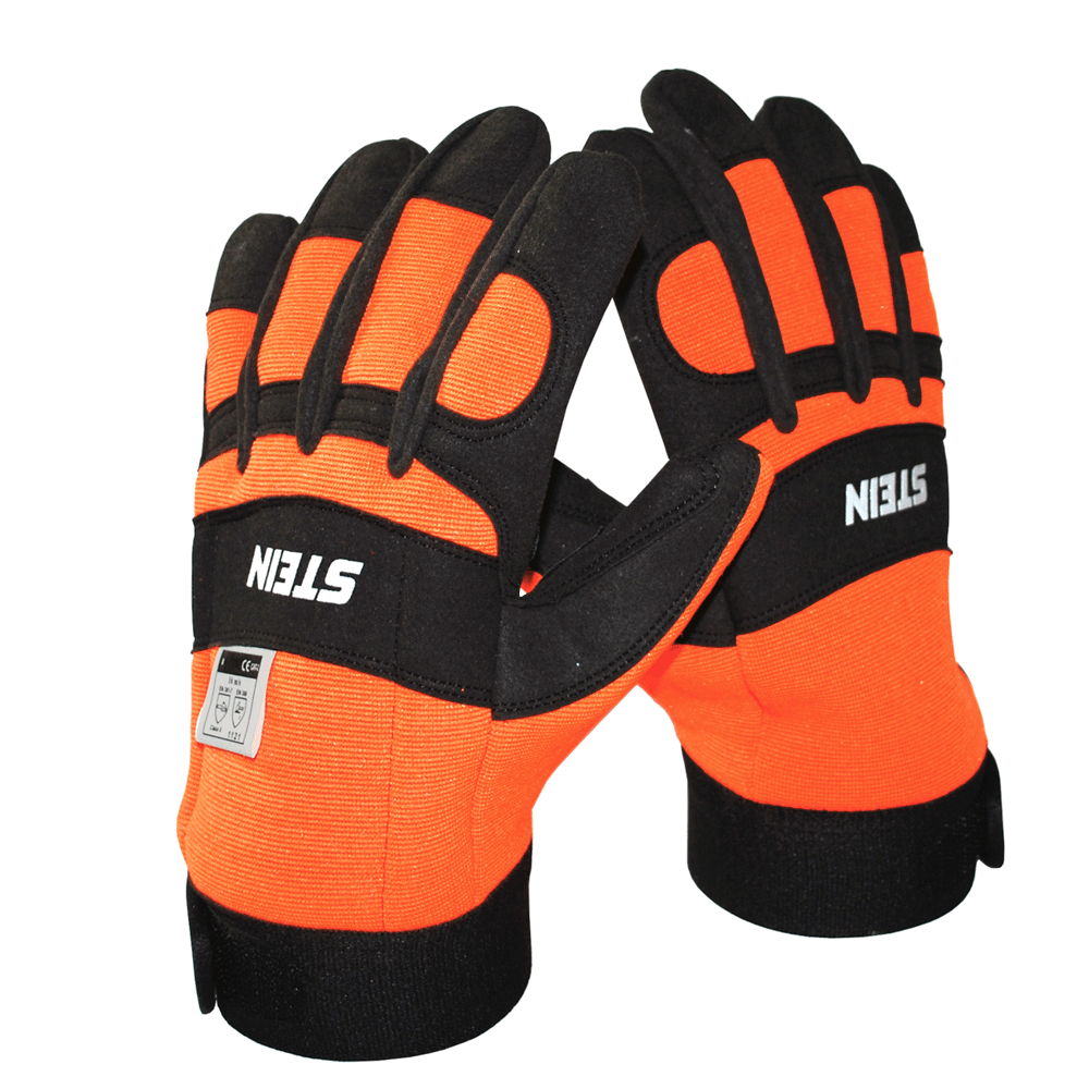 STEIN Chainsaw Protection Gloves, Velcro Cuff Size 10