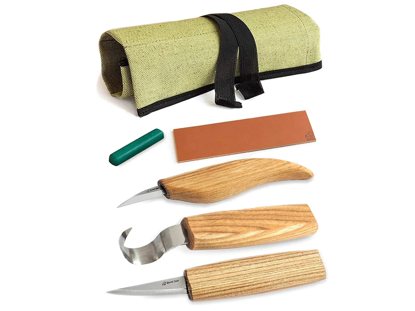 BeaverCraft S17 Extended Spoon and Whittle Knife Set Wood Carving Hobby Kit
