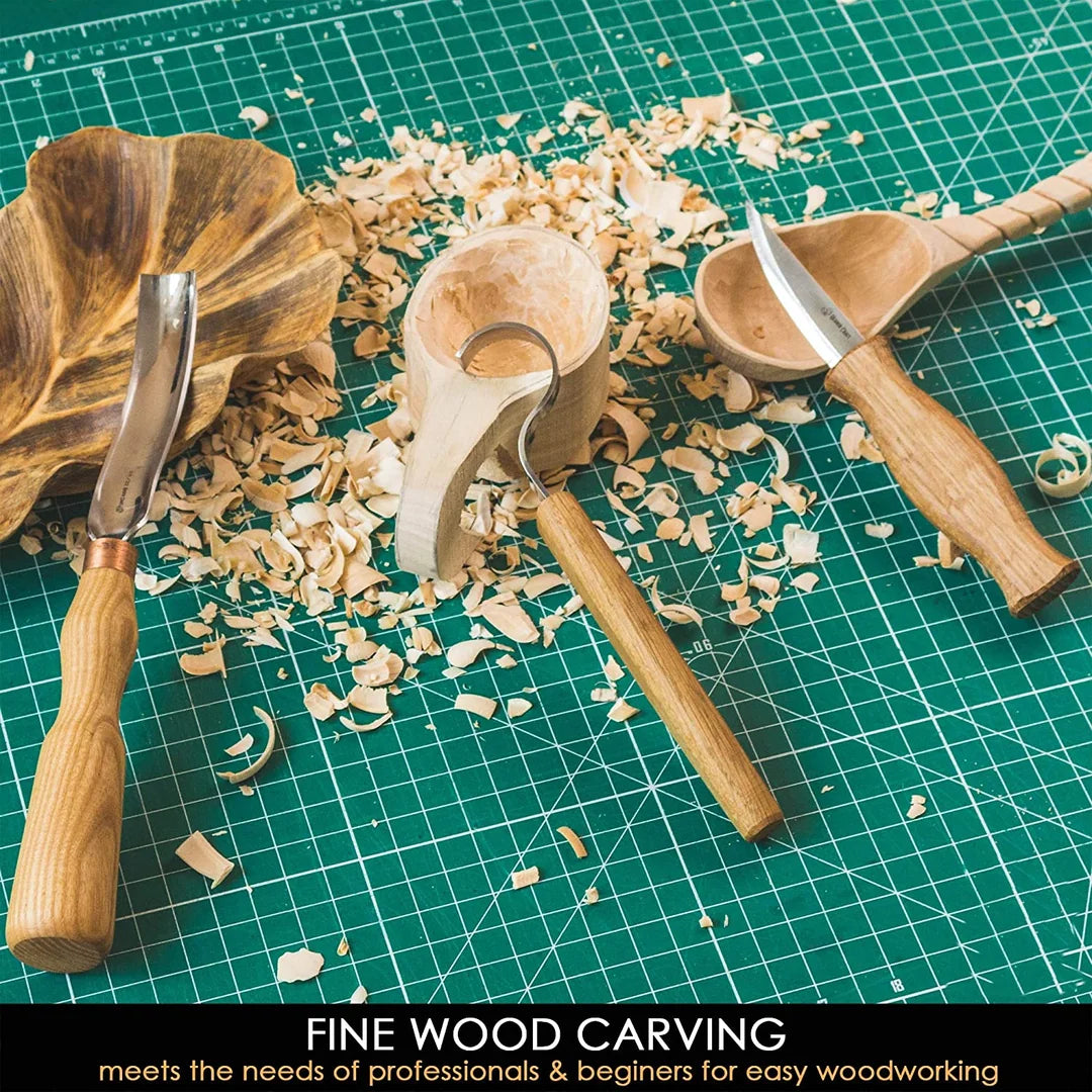 BeaverCraft S14 Spoon Carving Woodworking Tool Set with Gouge