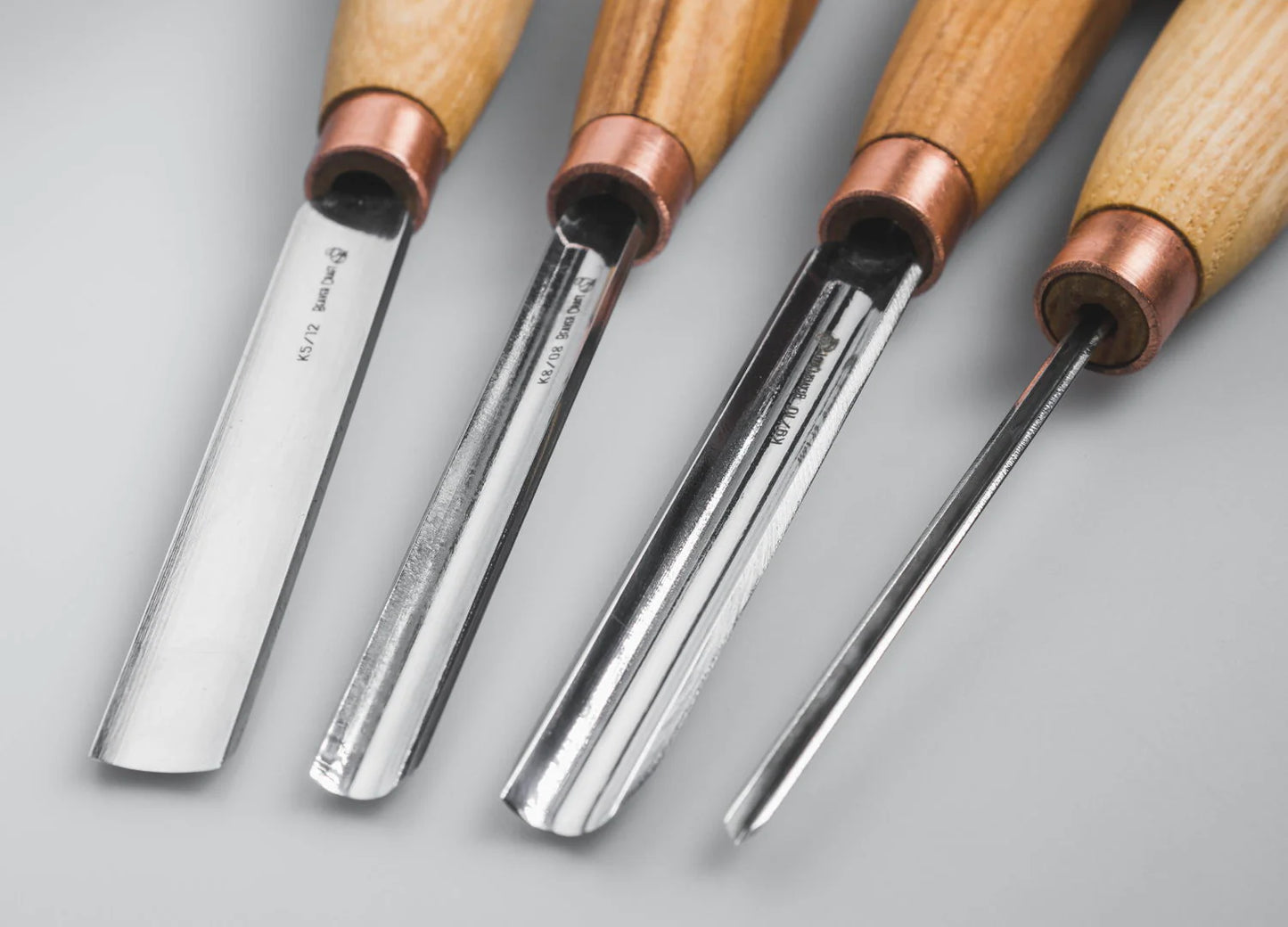 BeaverCraft SC02 - Wood Carving Straight Chisel Set