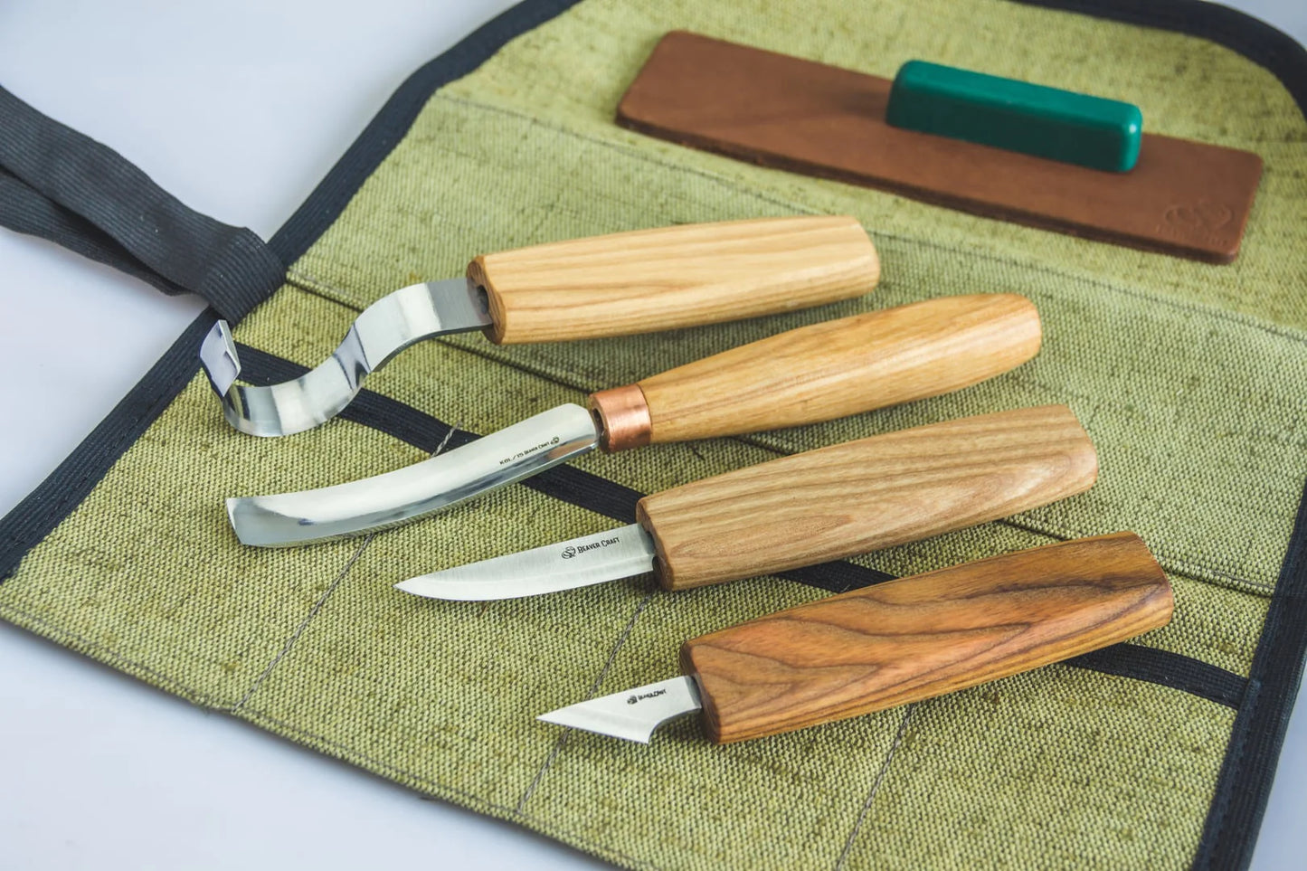 BeaverCraft S49 - Wood Carving Tool Set for Spoon Carving with compact chisel