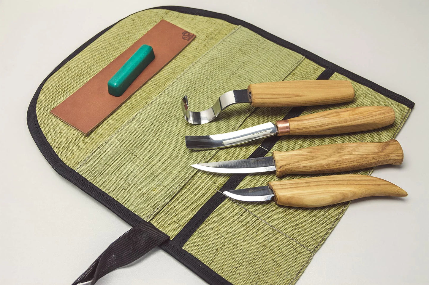 BeaverCraft S43 Spoon and Kuksa Wood Carving Professional Set with Knives and Strop