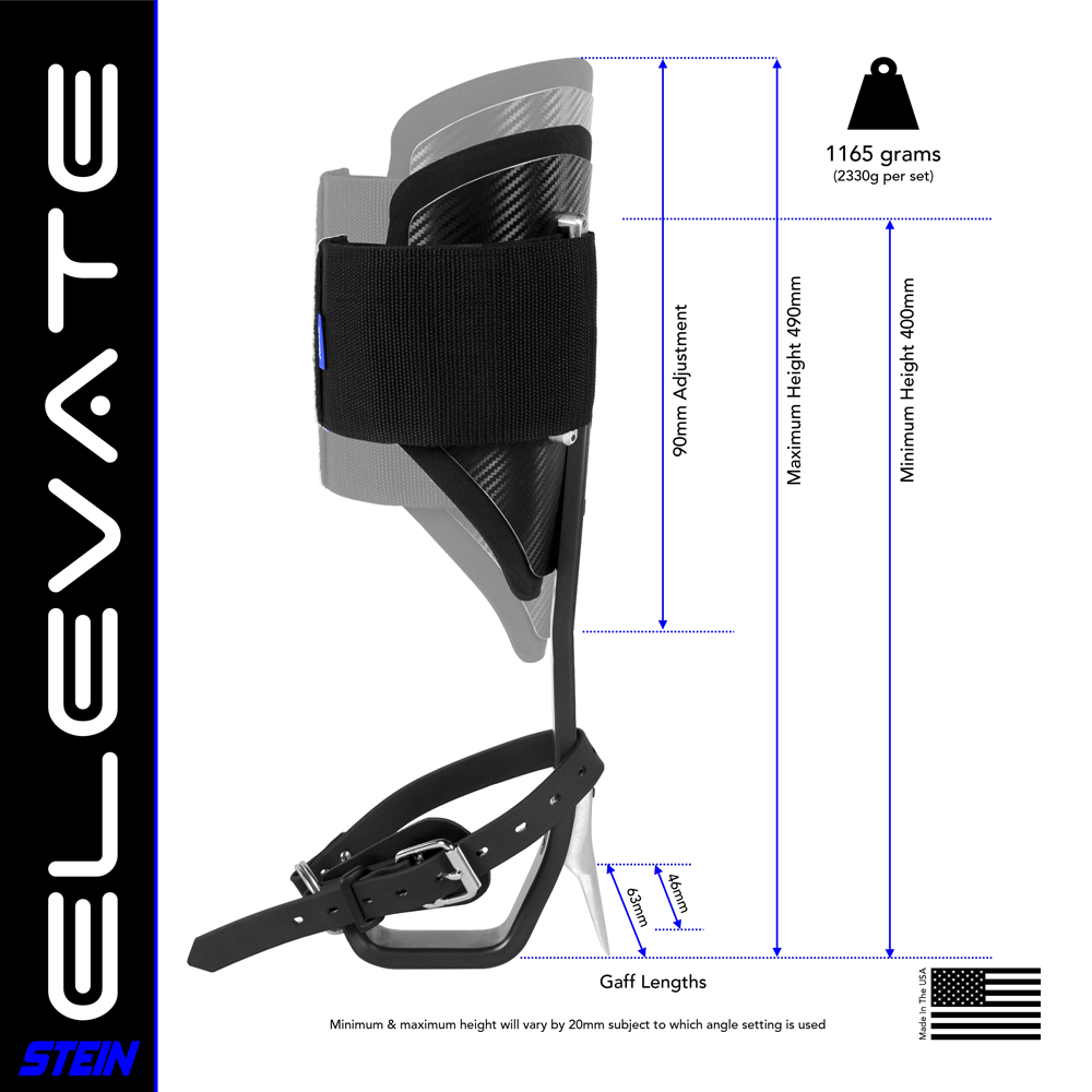 STEIN ELEVATE Climber Spike Kit - 67mm Gaffs (Blue)