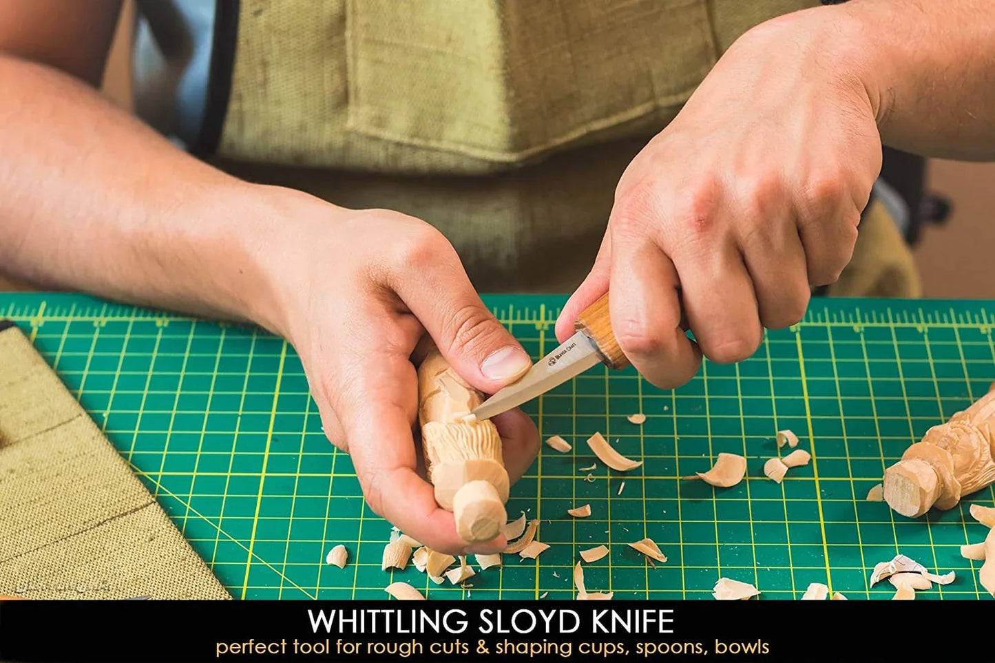 BeaverCraft S17 Extended Spoon and Whittle Knife Set Wood Carving Hobby Kit