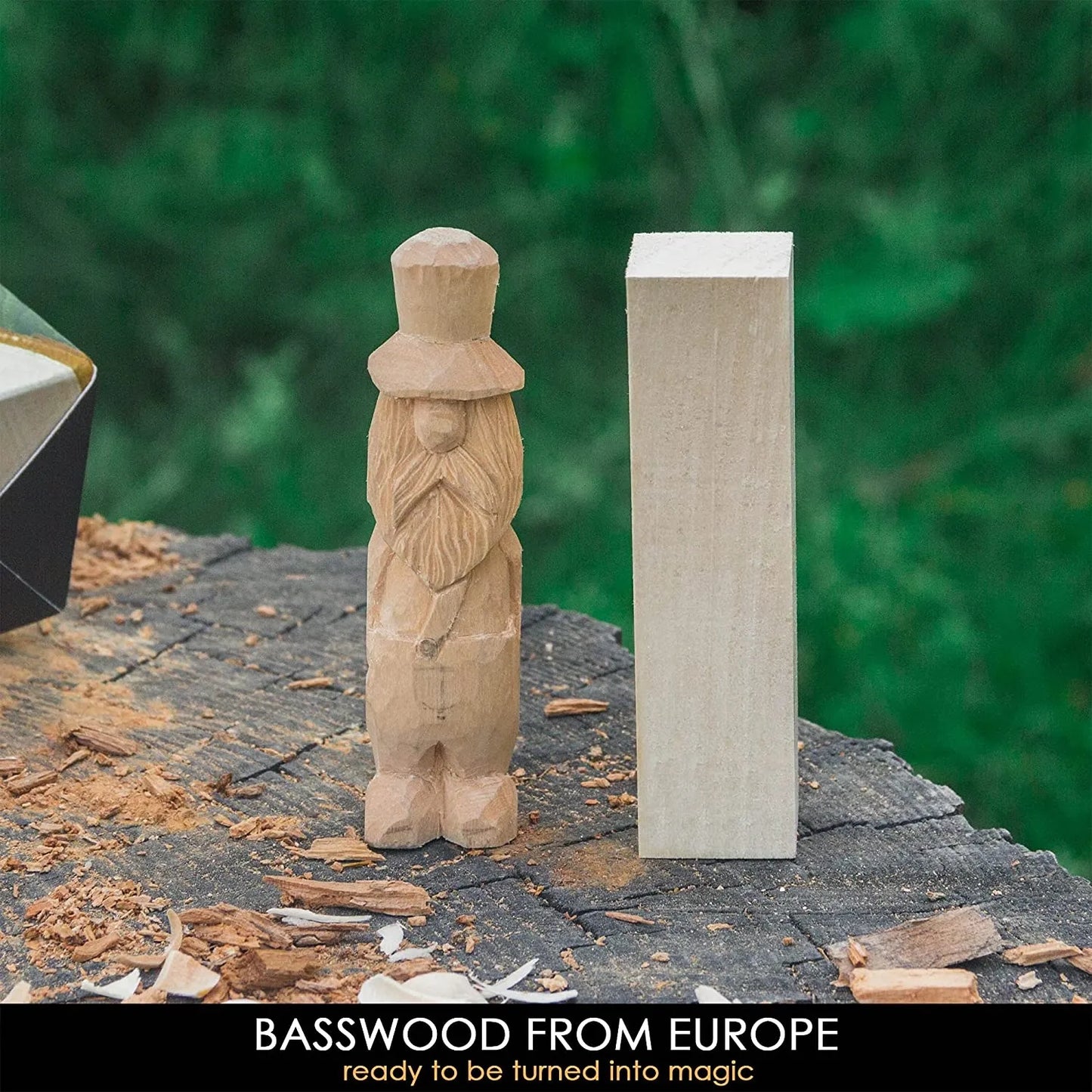 BeaverCraft BW18 Set of Basswood Wood Carving Hobby Blocks 18pcs