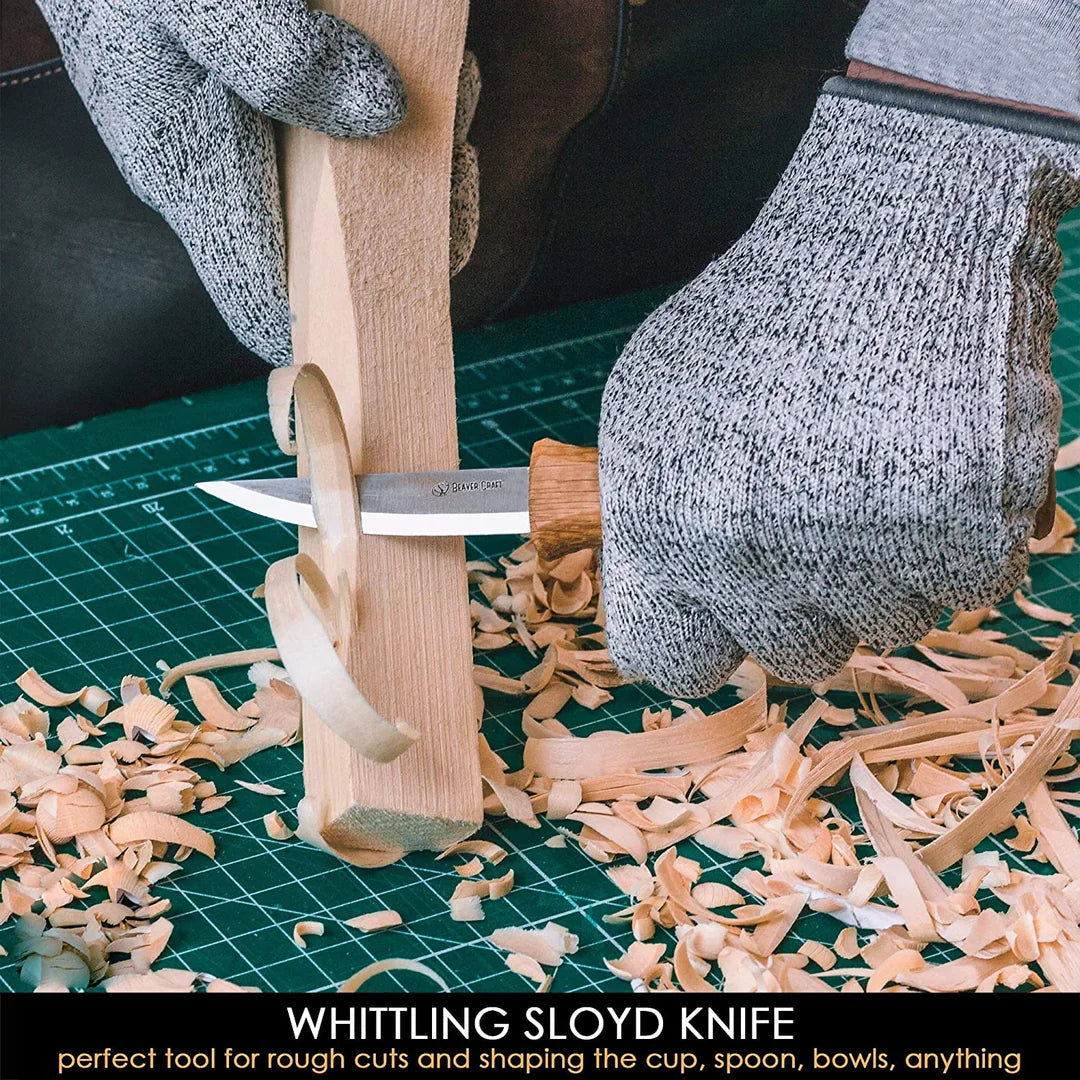 BeaverCraft S14 Spoon Carving Woodworking Tool Set with Gouge