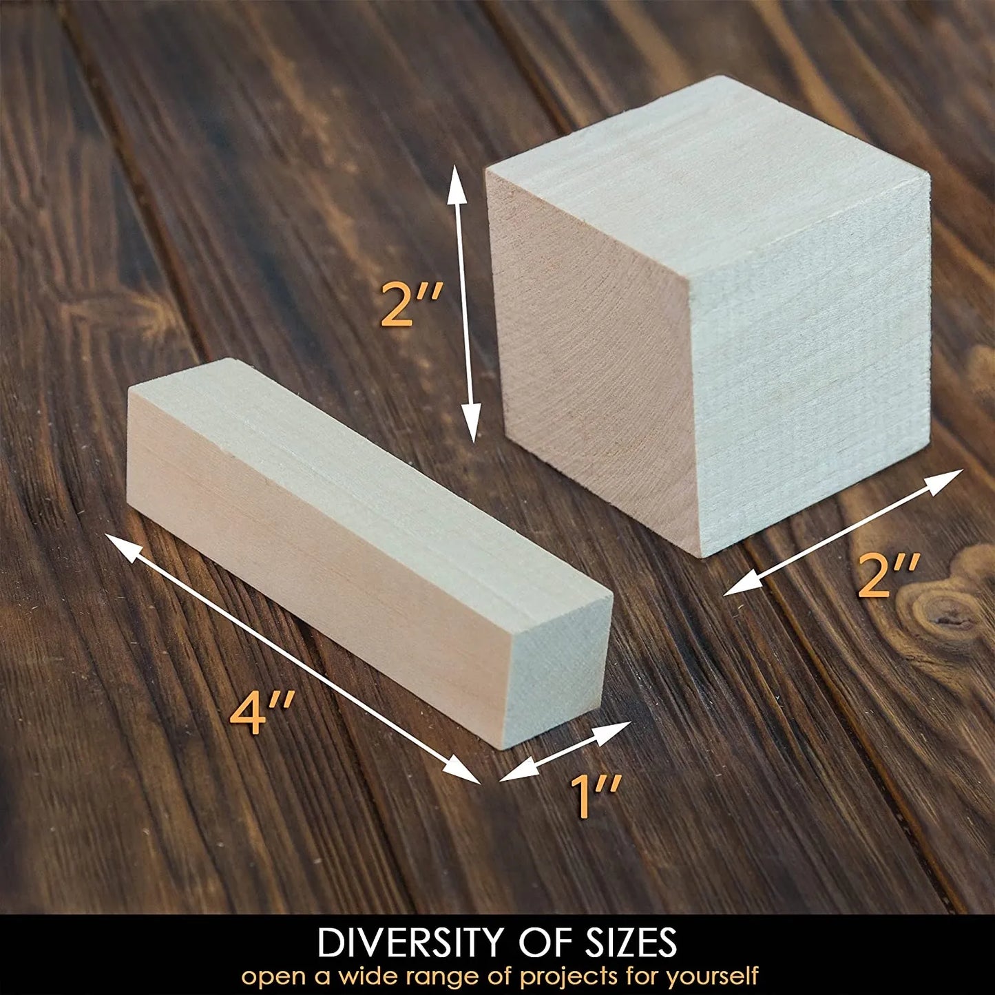 BeaverCraft BW18 Set of Basswood Wood Carving Hobby Blocks 18pcs