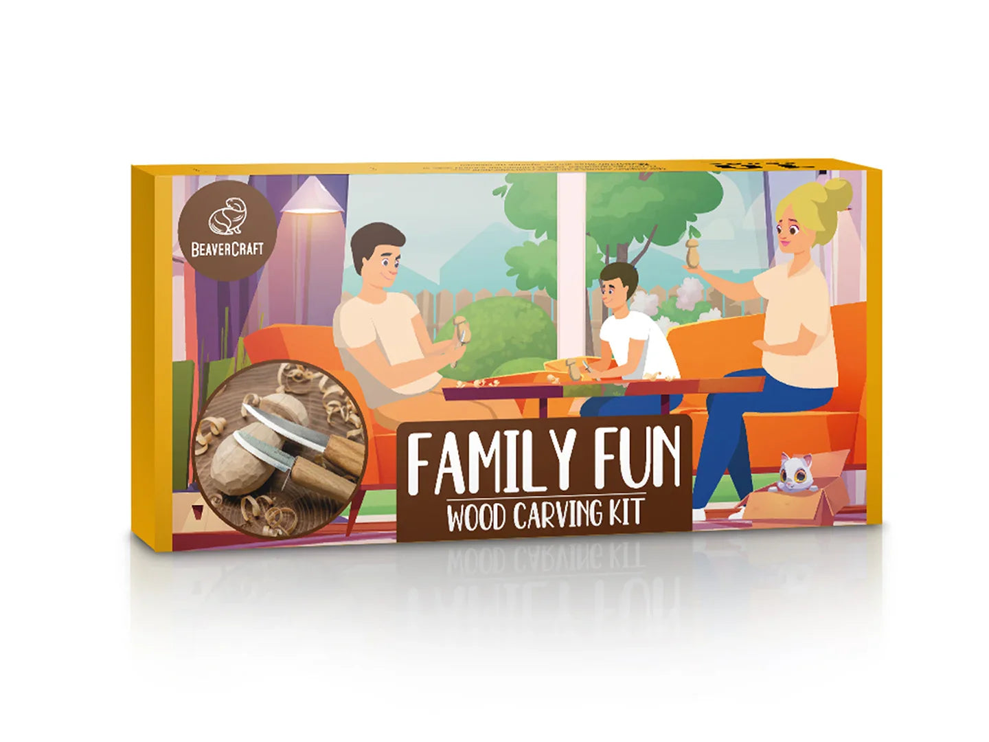 BeaverCraft DIY09 Family Fun Wood Carving Kit