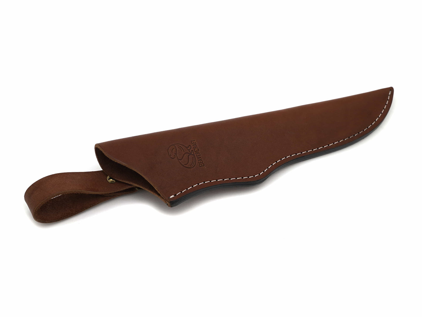 BeaverCraft BSH1 Carbon Steel Bushcraft Knife Walnut Handle with Leather Sheath