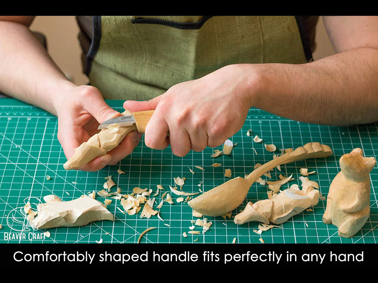 BeaverCraft C2 Wood Working Carving Bench Knife
