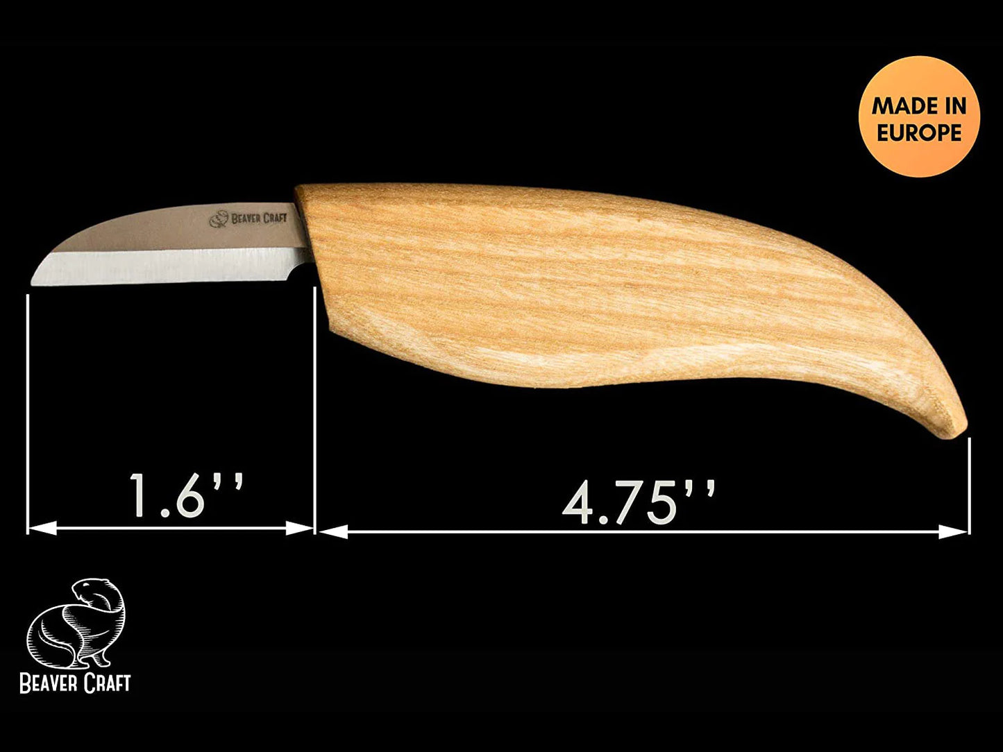 BeaverCraft C2 Wood Working Carving Bench Knife