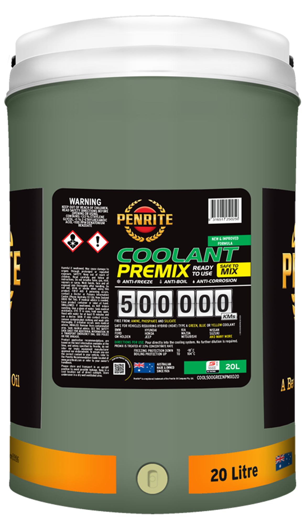 PENRITE 500,000Km Green Cool Premix