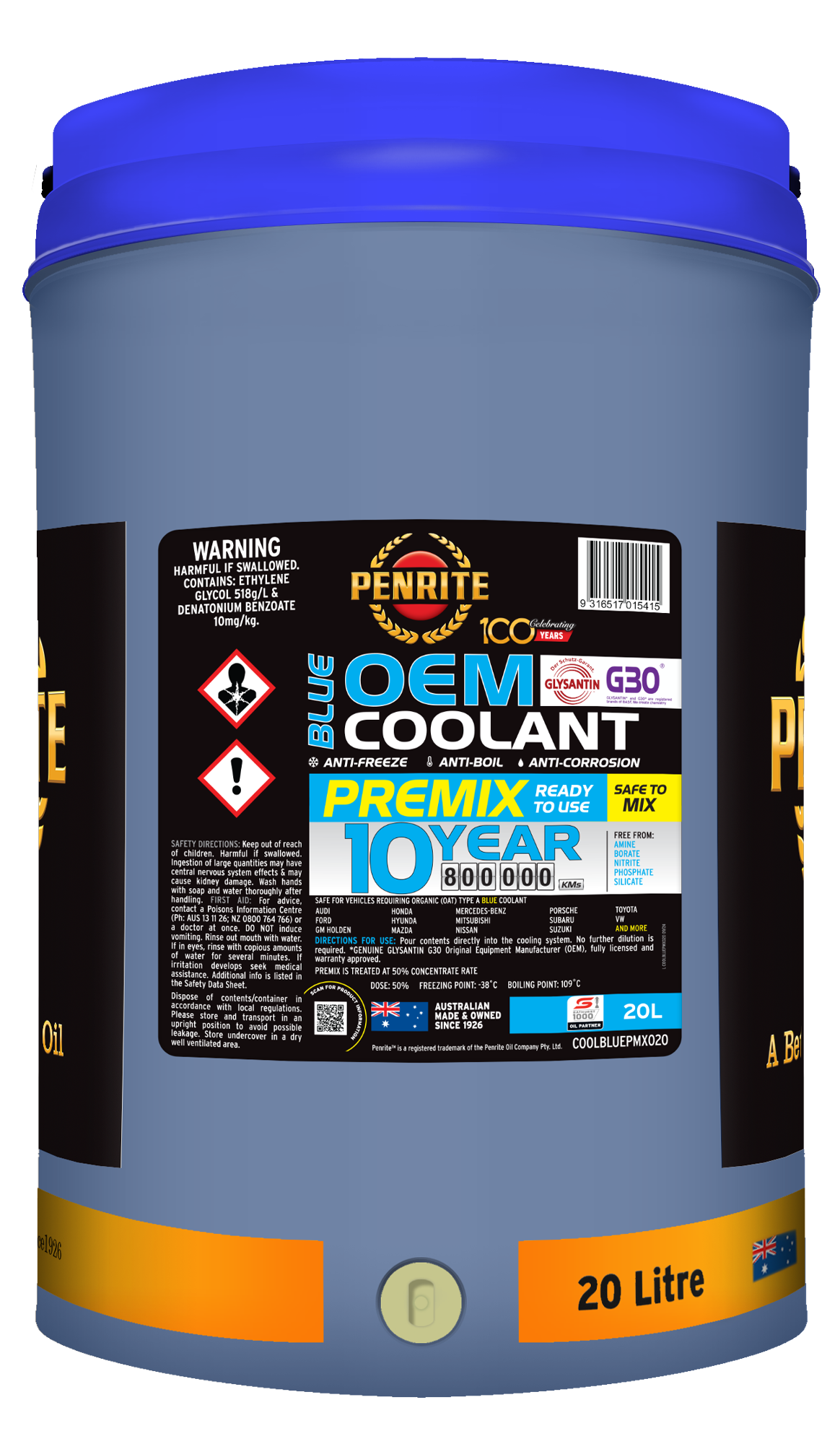 PENRITE Blue Oem Coolant Premix
