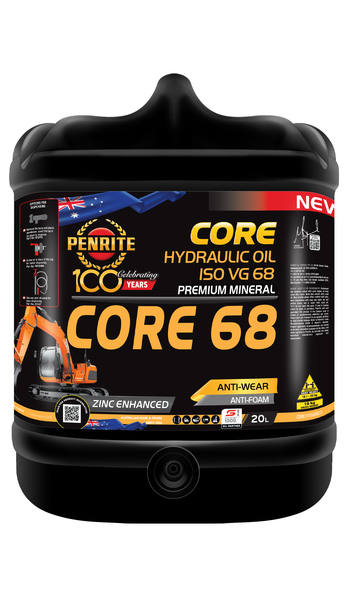 PENRITE Core 68 Hydraulic Oil