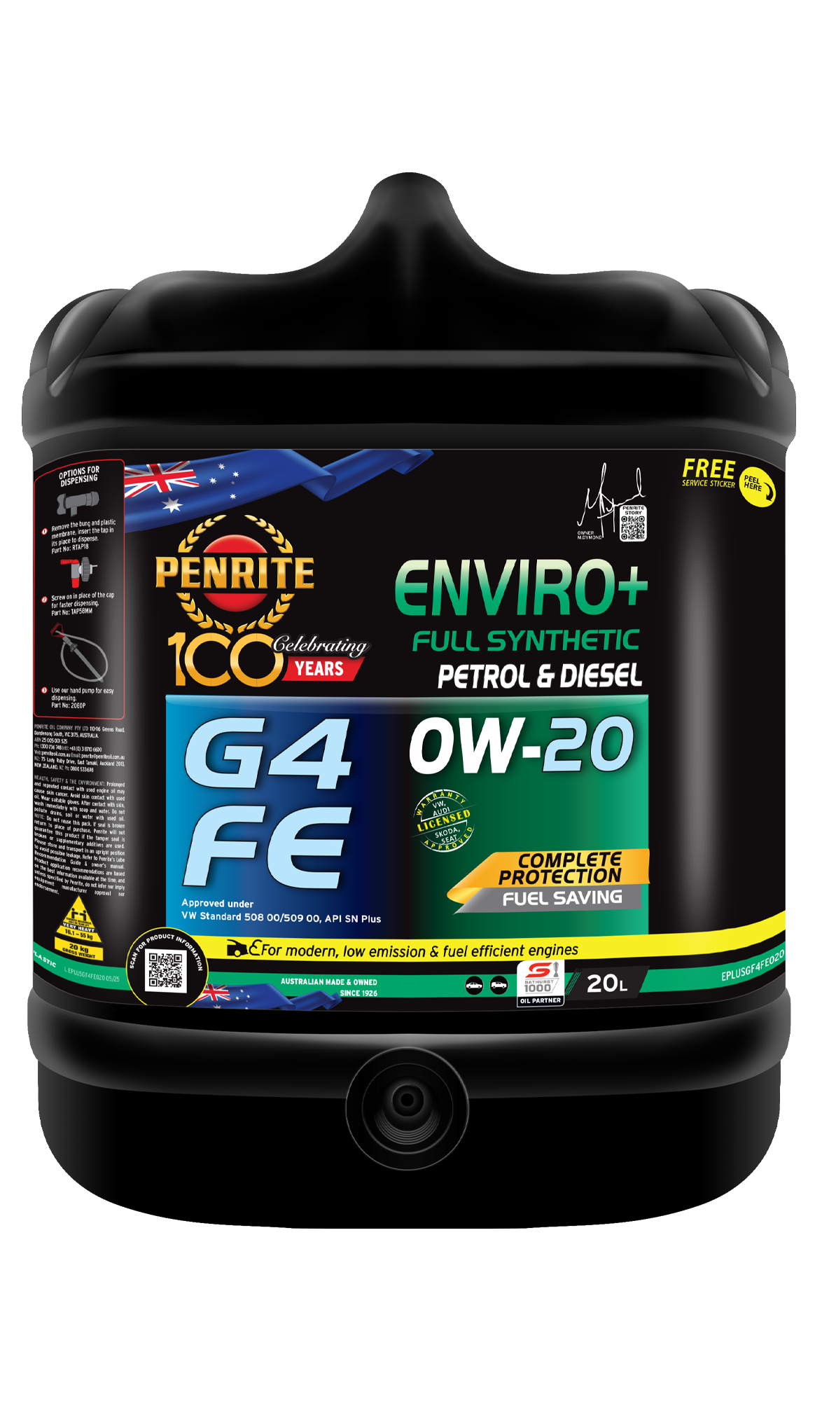 PENRITE Enviro+ G4 Fe 0W-20
