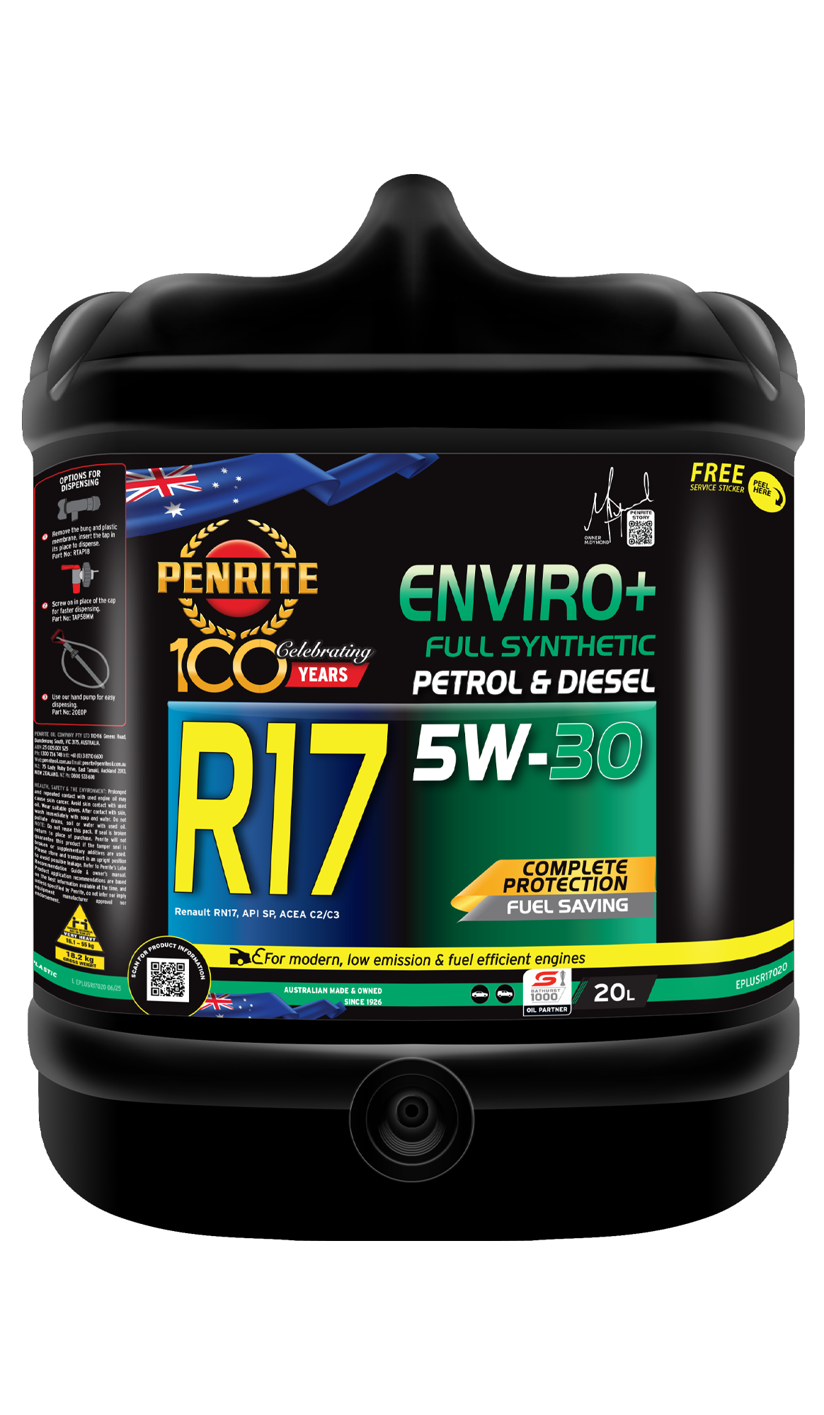 PENRITE Enviro+ R17 5W-30 Full Syn