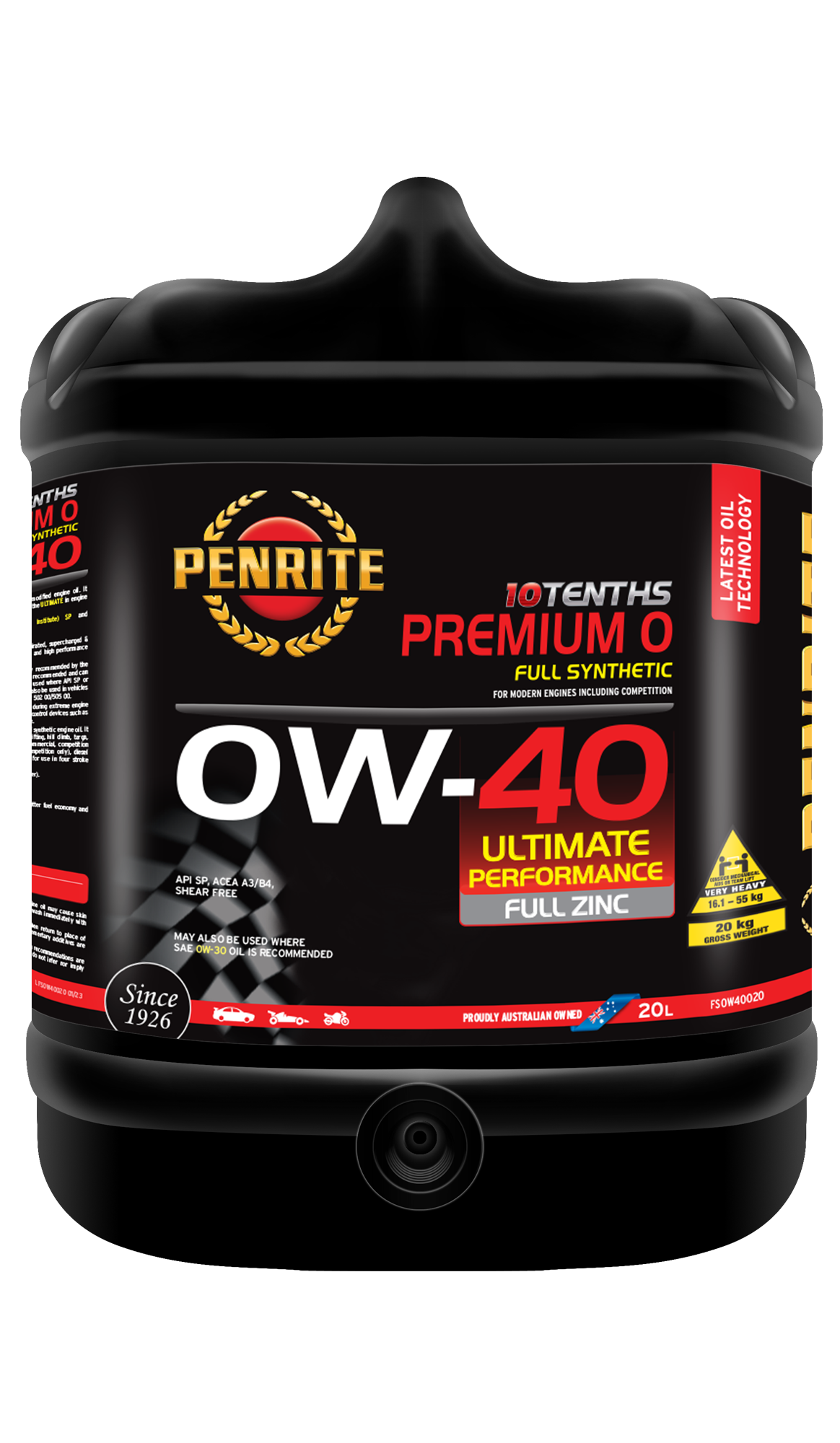 PENRITE Premium 0 0W40 Pao Ester