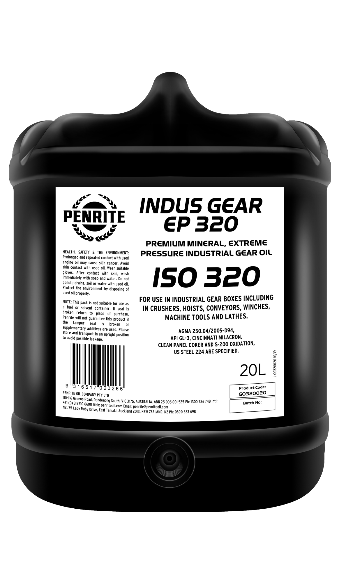 PENRITE Indus Gear Oil Ep 320 Mineral