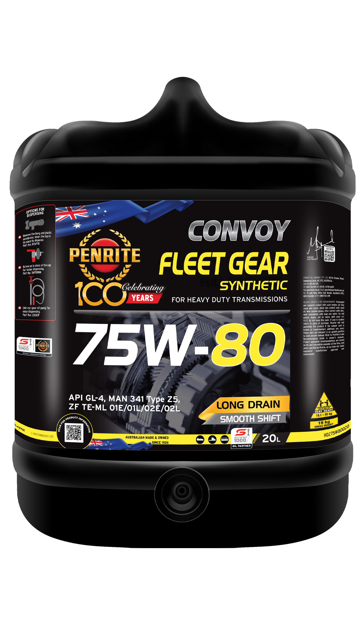 PENRITE Convoy Fleet Gear 75W-80