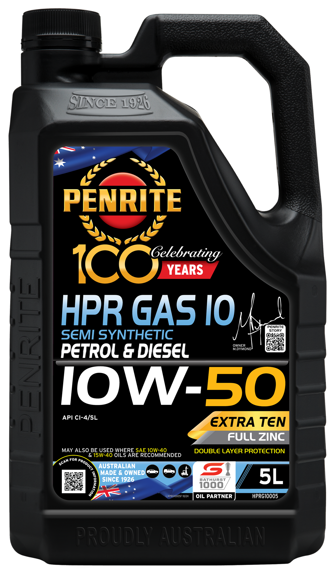 PENRITE Hpr Gas 10 10W50 Semi Syn