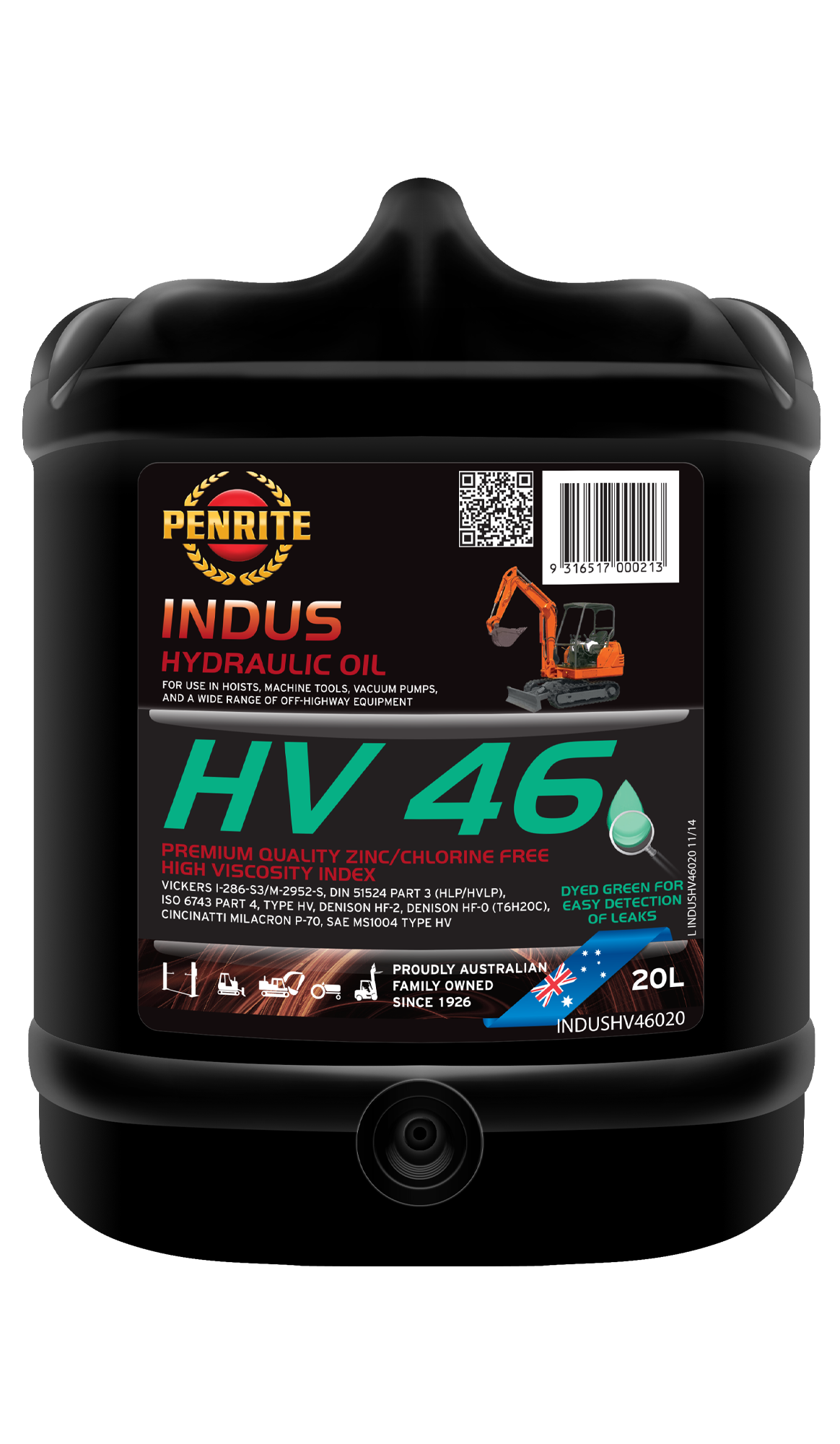 PENRITE Ultra Hv 46 Hyd Oil 20L