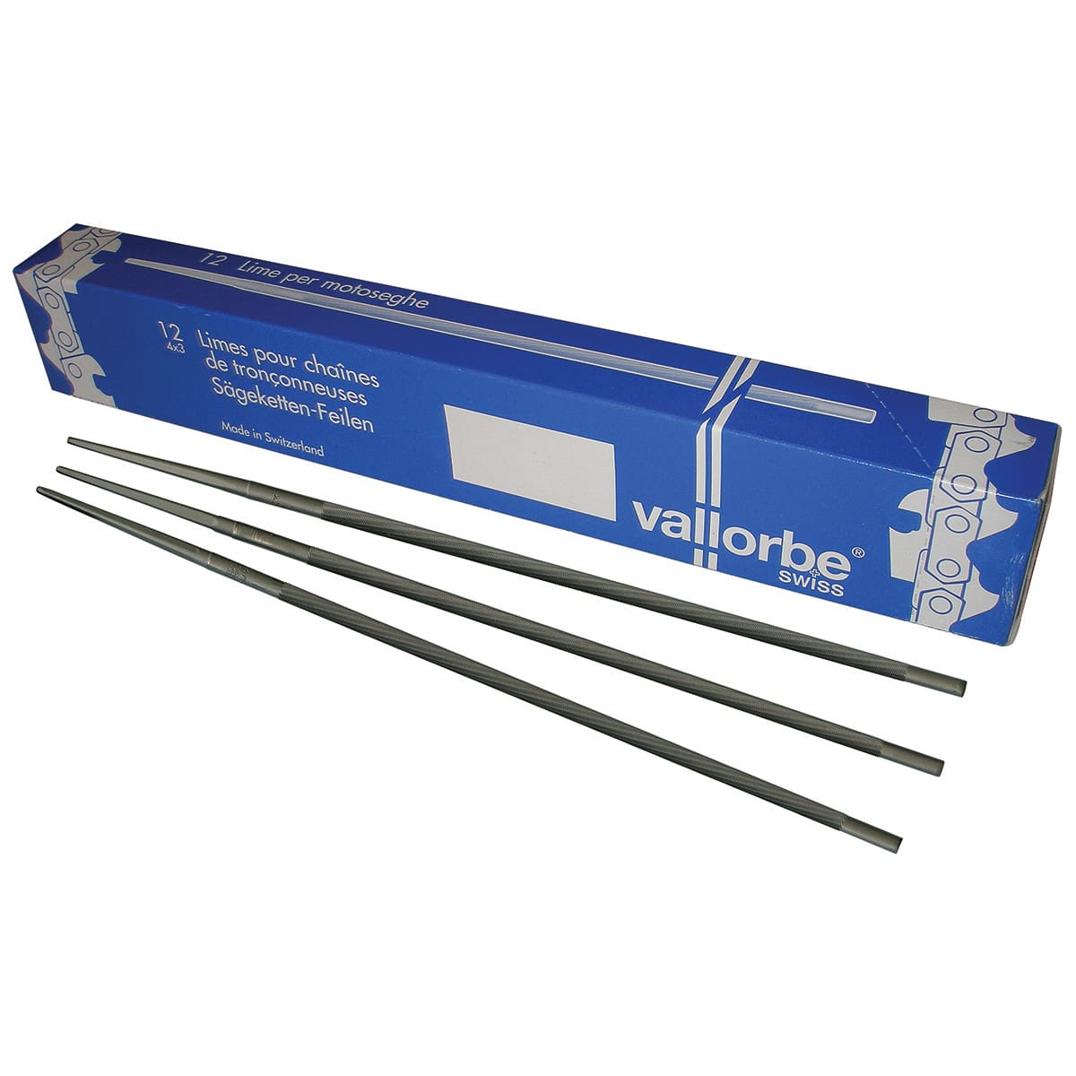 Vallorbe Round Chainsaw File - 5/16" 7.9mm, 6 Pack