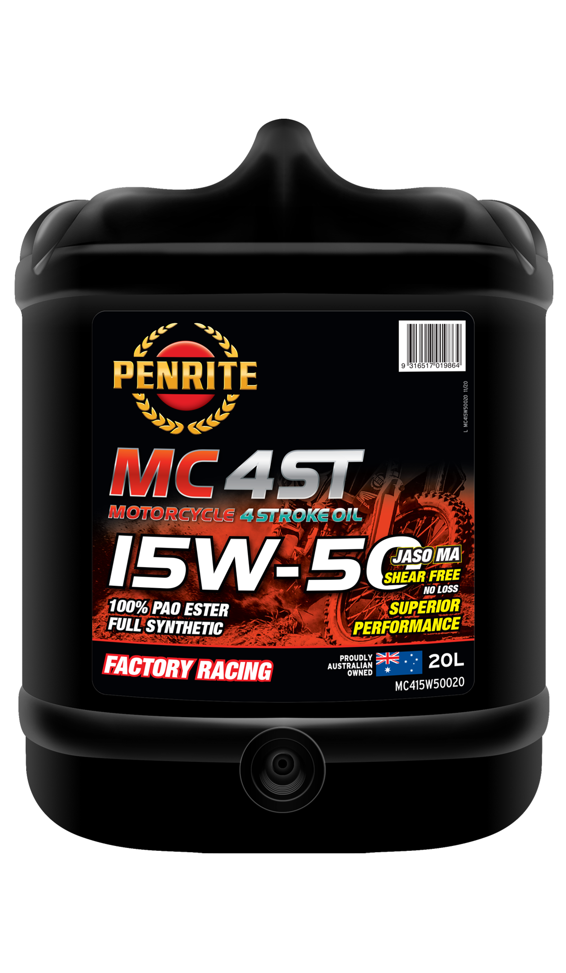 PENRITE Mc-4St 15W-50 100% Pao Ester