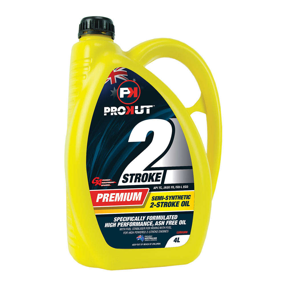 PROKUT Premium Semi-Synthetic Ash Free 2-Stroke Oil - 4 Litre Container BOX OF 4