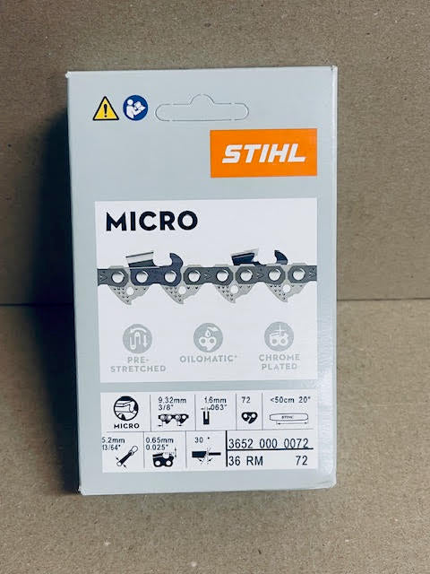Stihl Chainsaw Chain Pre Loop - 20 Inch RS 3/8 .063 72DL Semi Chisel