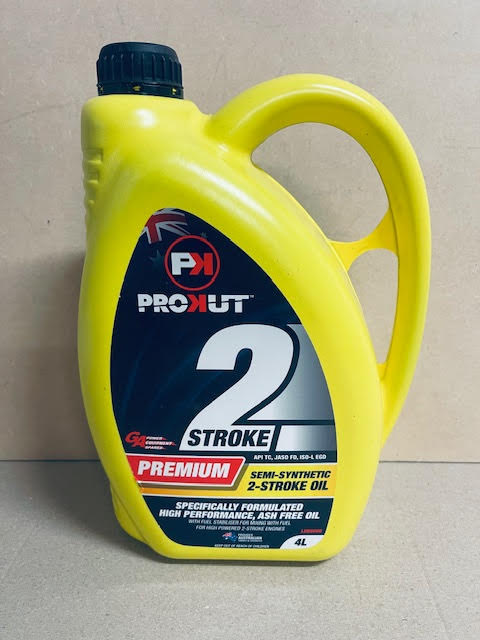 PROKUT Premium Semi-Synthetic Ash Free 2-Stroke Oil - 4 Litre Container BOX OF 4