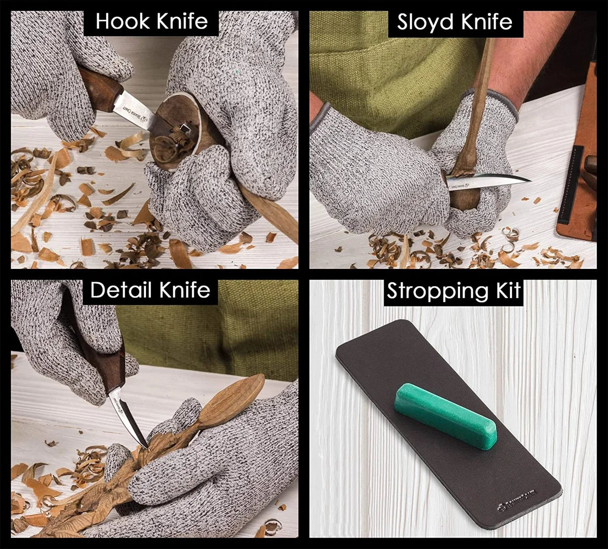 BeaverCraft S15X - Premium Wood Carving Set