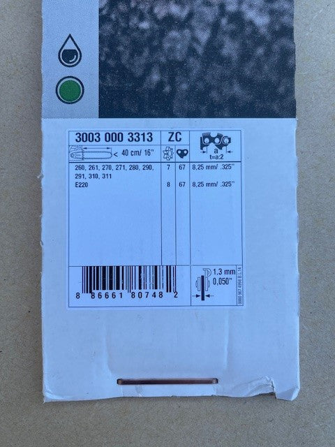 STIHL Chainsaw Bar L04 Light 16"/40cm .325 .050
