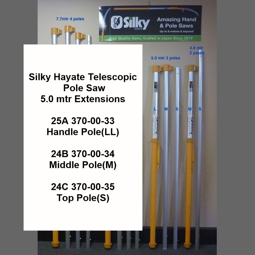 Silky Saws Hayate Extension Pole Section 5.0m (S)
