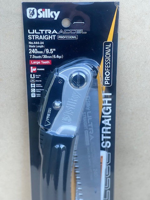Silky Saw Ultra Accel 240mm Folding Straight Saw - 444-24