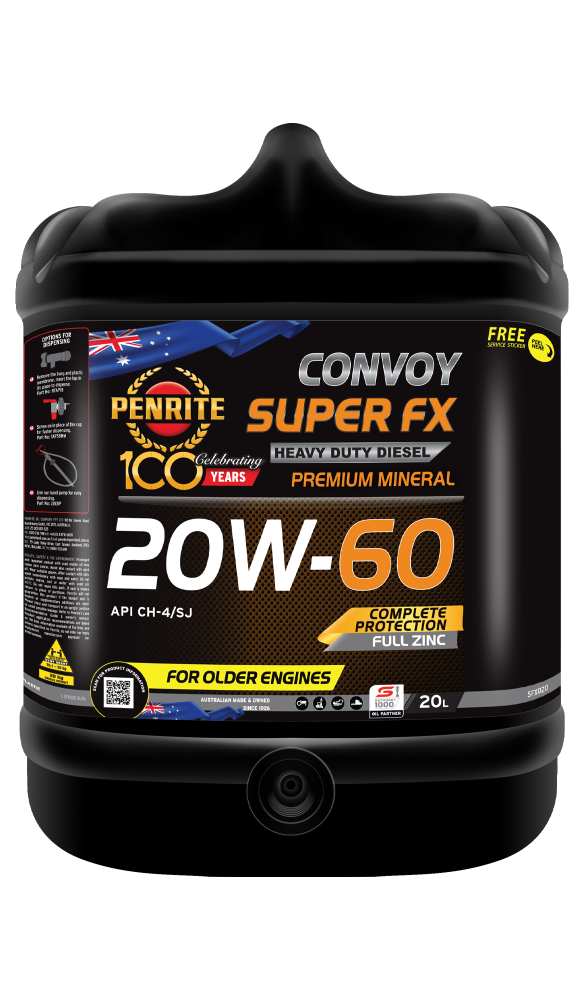 PENRITE Convoy Super Fx 20W-60 Mineral
