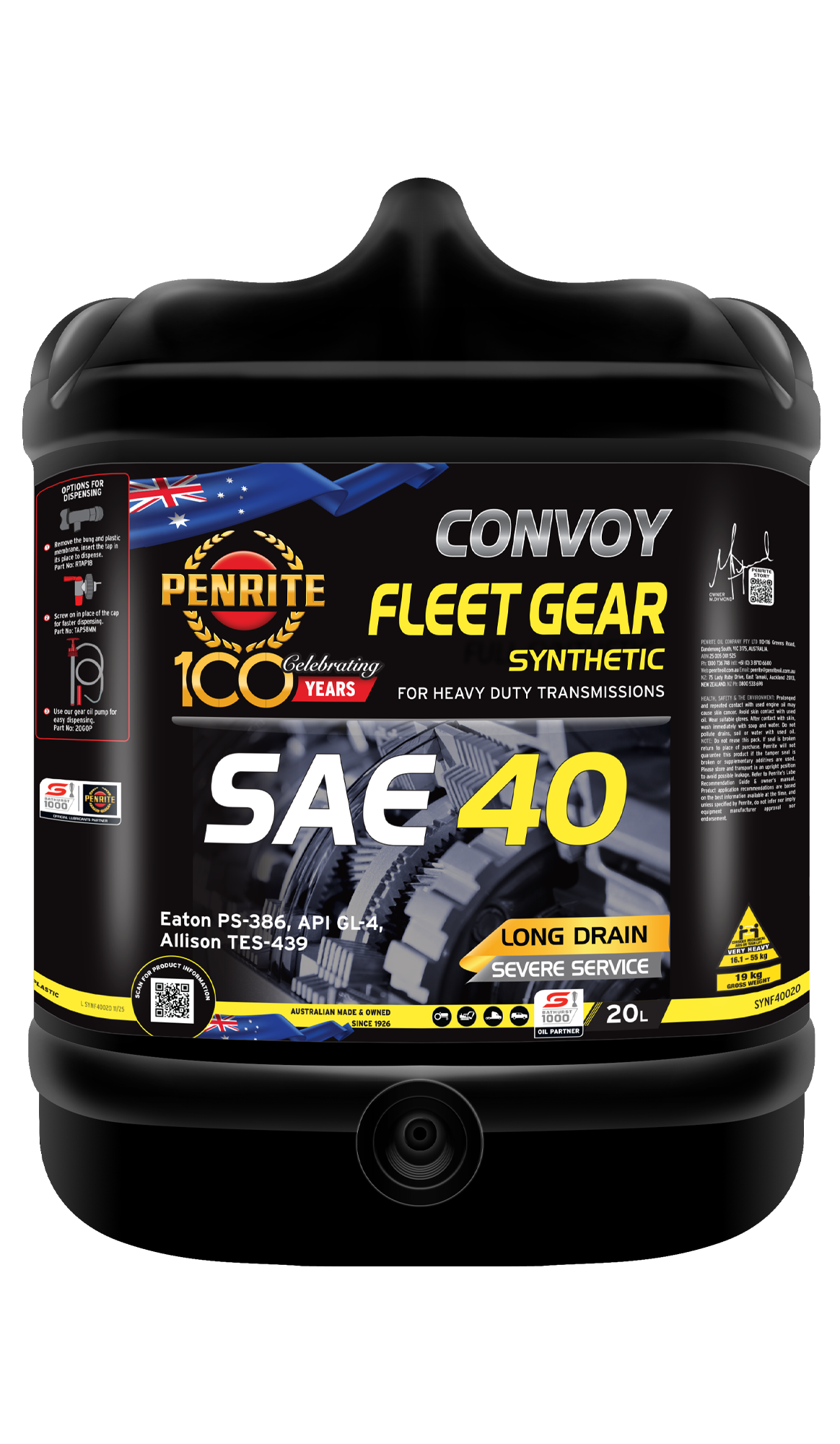 PENRITE Convoy Fleet Gear Sae 40
