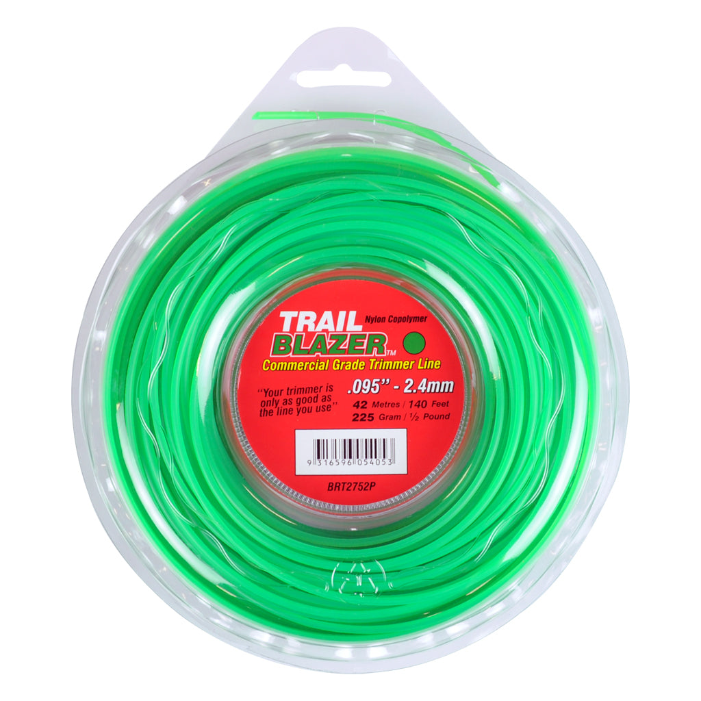 TRAIL BLAZER BRUSHCUTTER ROUND TRIMMER LINE .095" / 2.40MM DONUT LENGTH 43M