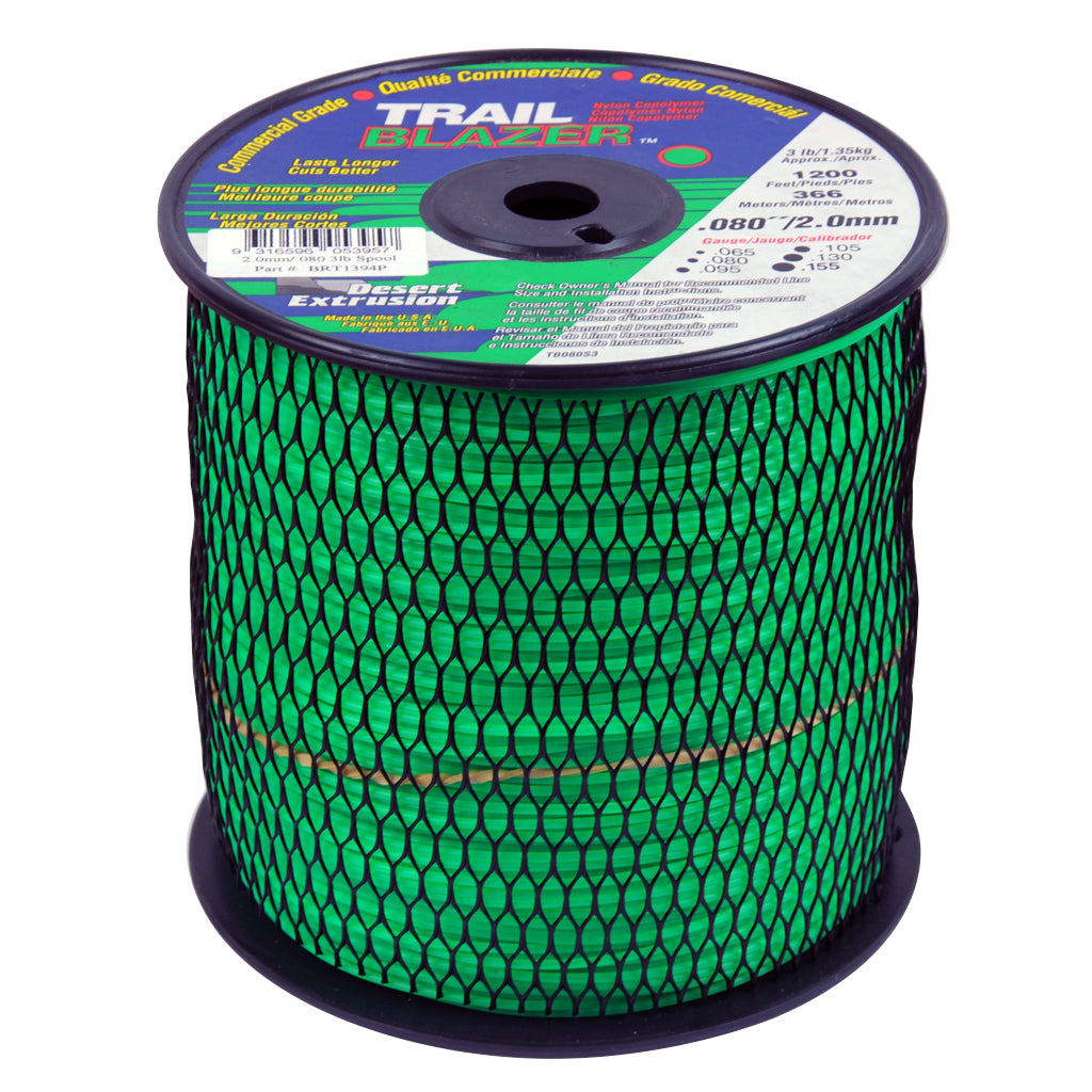 TRAIL BLAZER BRUSHCUTTER ROUND TRIMMER LINE .080" / 2.00MM SPOOL LENGTH 366M WEIGHT 1.35KG BRT1394P