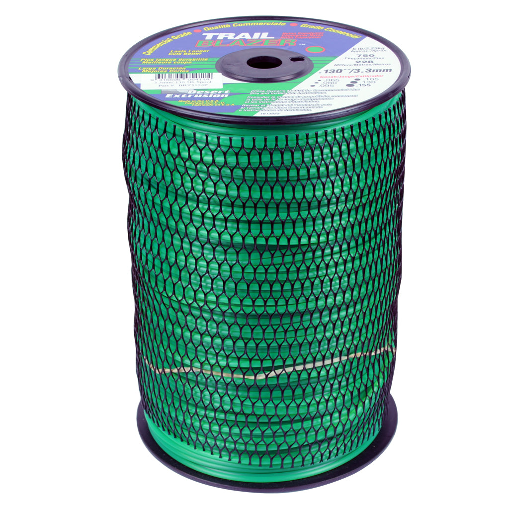 TRAIL BLAZER BRUSHCUTTER ROUND TRIMMER LINE .130" / 3.30MM SPOOL LENGTH 230M BRT5154P