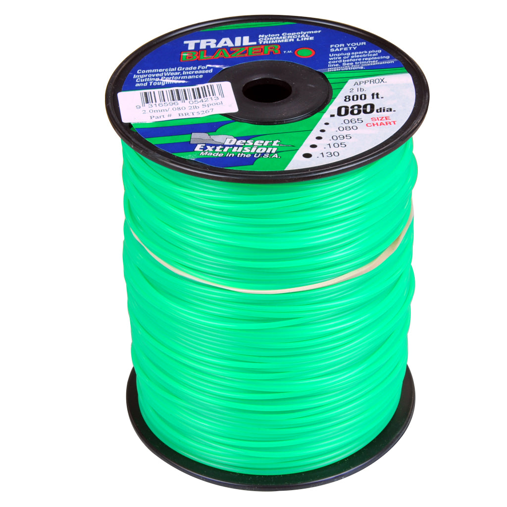 TRAIL BLAZER BRUSHCUTTER ROUND TRIMMER LINE .080" / 2.00MM SPOOL LENGTH 244M BRT5267