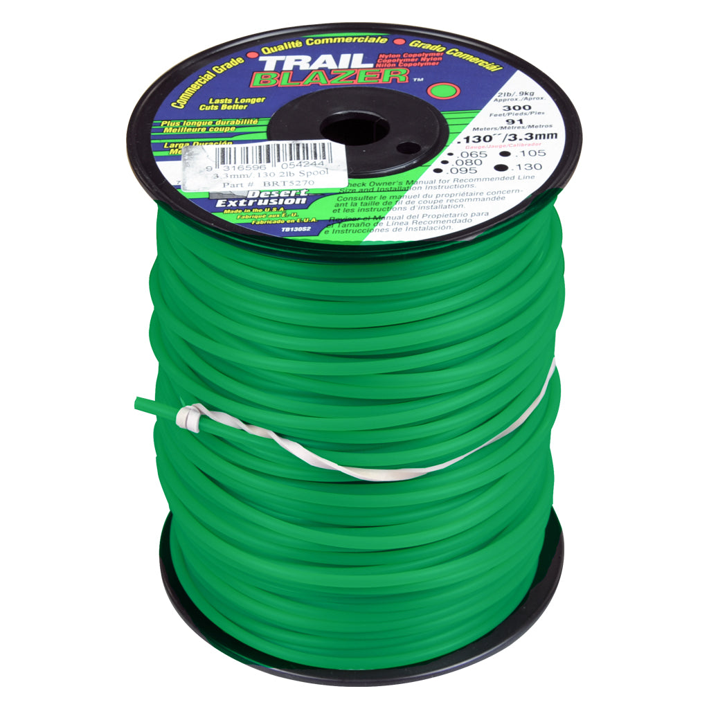 TRAIL BLAZER BRUSHCUTTER ROUND TRIMMER LINE .130" / 3.30MM SPOOL LENGTH 92M BRT5270