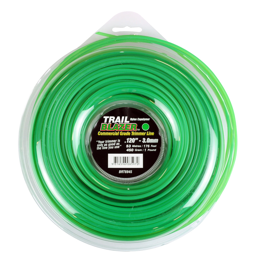 TRAIL BLAZER BRUSHCUTTER ROUND TRIMMER LINE .120" / 3.00MM DONUT LENGTH 53M