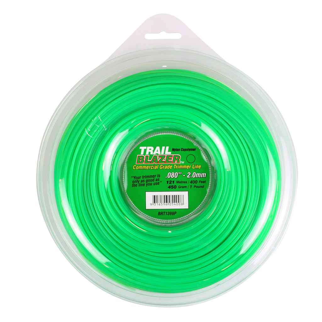 TRAIL BLAZER BRUSHCUTTER ROUND TRIMMER LINE .080" / 2.00MM DONUT LENGTH 121M BOX QTY OF 12