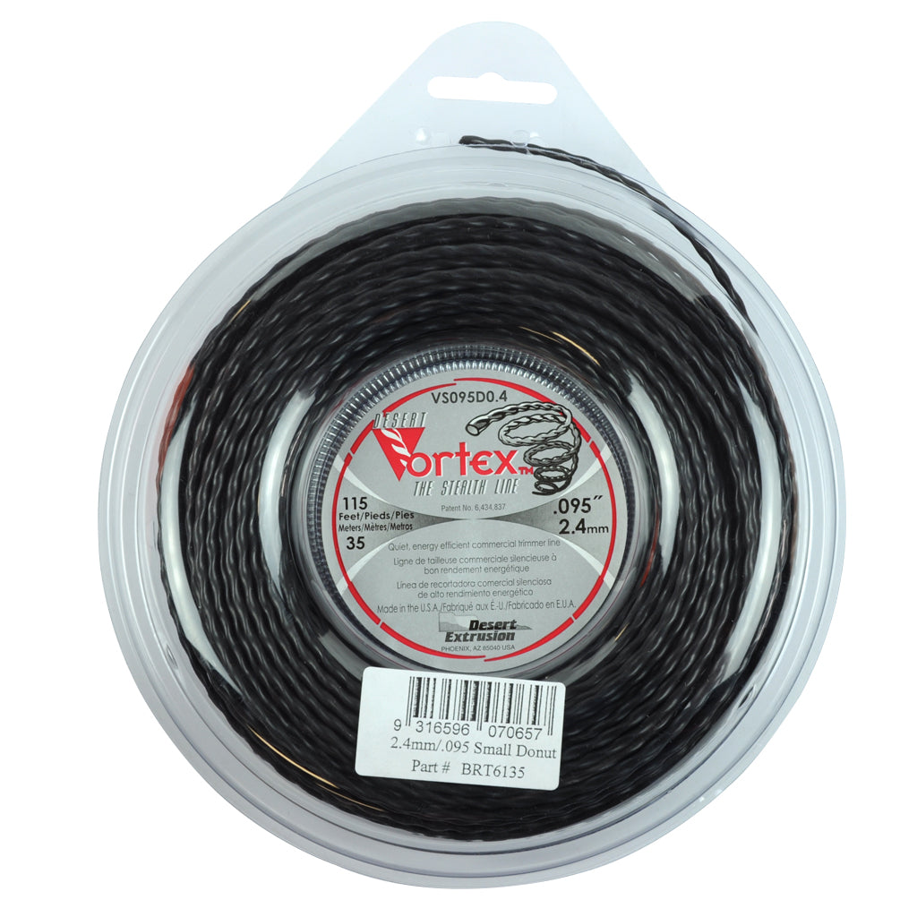 DESERT VORTEX BRUSHCUTTER TWIST TRIMMER LINE .095" / 2.40MM SMALL DONUT LENGTH 35M