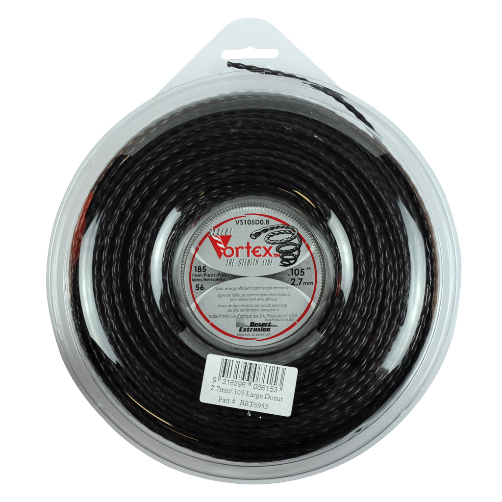DESERT VORTEX BRUSHCUTTER TWIST TRIMMER LINE .105" / 2.70MM LARGE DONUT LENGTH 56M