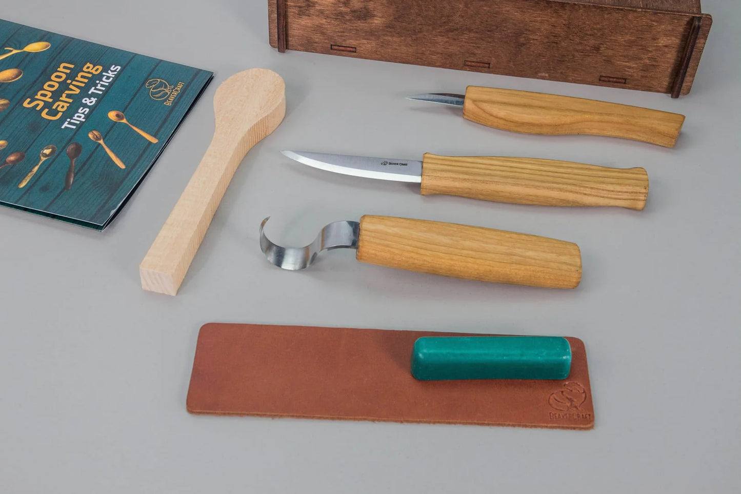 BeaverCraft S13BOX - Spoon Carving Set In a Box